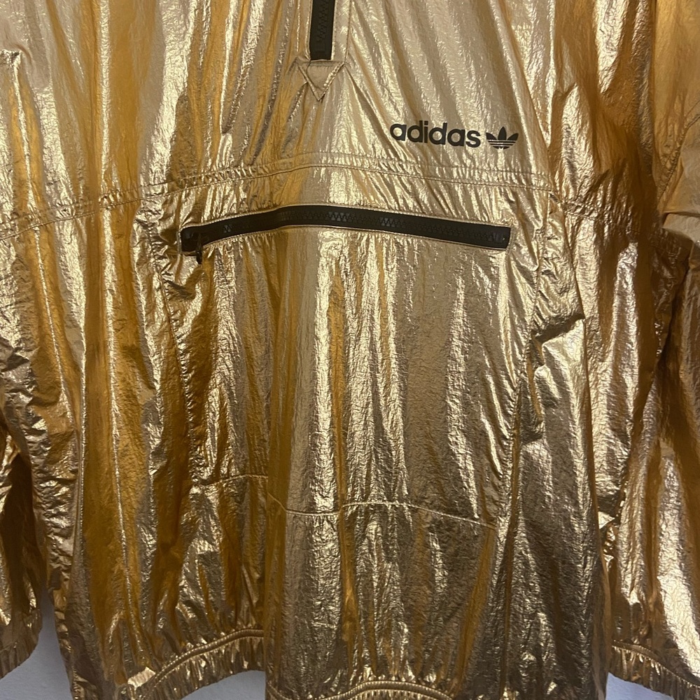 Adidas Gold Windbreaker NWT - Picture 4 of 7